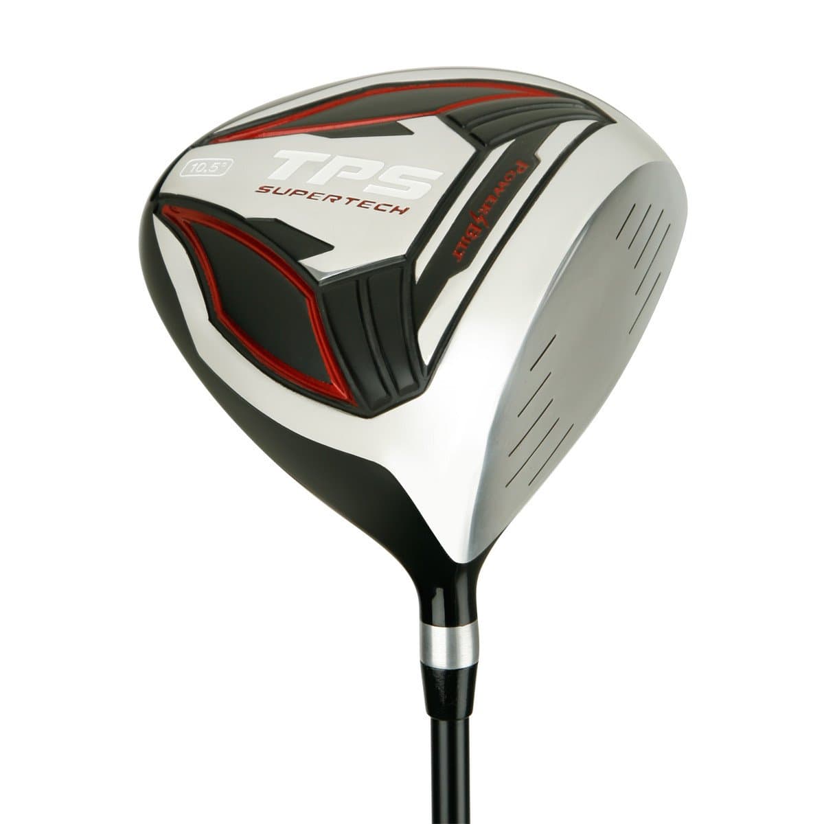 Power Bilt Golf TPS Supertech 10.5 Degrees Offset Driver, Black/Red, Right Hand