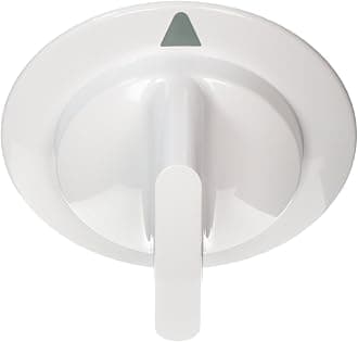GE WE1M652 Genuine OEM Timer Knob (White) for GE Dryer