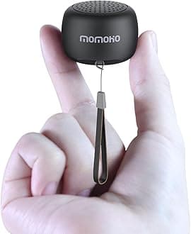 The Smallest Mini Bluetooth Speaker Wireless Tiny Speakers with Built in Mic,TWS Pairing Portable Speaker for Hiking, Running, Car, Outdoor, Travel, Gifts (Black)