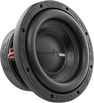 DS18 ZR8.2D Elite-Z 8" Car Audio Subwoofer 1000W Watts Dual Voice Coil 2-Ohm DVC 2+2 OHMS (1 Speaker),Black