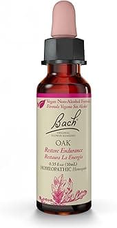 Bach Original Flower Remedies, Oak (Non-Alcohol Formula) - Restore Endurance - Natural Homeopathic Flower Essence for Emotional Balance - Vegan, Gluten Free, Sugar Free - 10mL Dropper