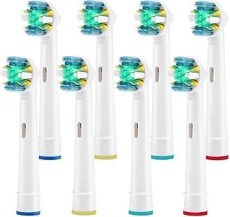 Toothbrush Heads Refill for Oral-B Electric Toothbrush, 8 Count with Covers