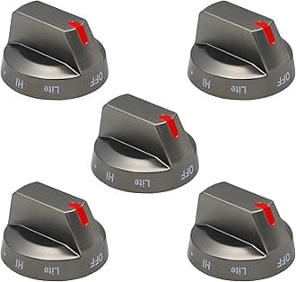 DG94-03500X for Samsung Gas Stove Knobs Replacement(5PCS), for Samsung Stove/Oven Knob Replacement for Compatible with NX60T8111SG/AA NX60T8311SG/AA