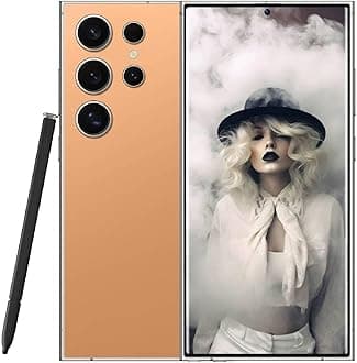 S24 Ultra Unlocked Phones 5G Cell Phone Android 14.0 8+256GB 6.8" HD Screen Dual SIM 108MP+48MP Camera 6800 mAh Built-in Pen (Orange)