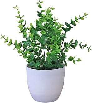 Artificial Foliage Plant Realistic Multipurpose Plastic Fadeless Vivid Simulation Bonsai Home Garden Wedding Office Desk Bathroom Shelf Bedroom Living Room Farmhouse Decorations 4