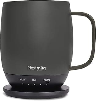 Nextboom Nextmug - Temperature Controlled, Self-Heating Coffee Mug (Graphite - 14 oz)