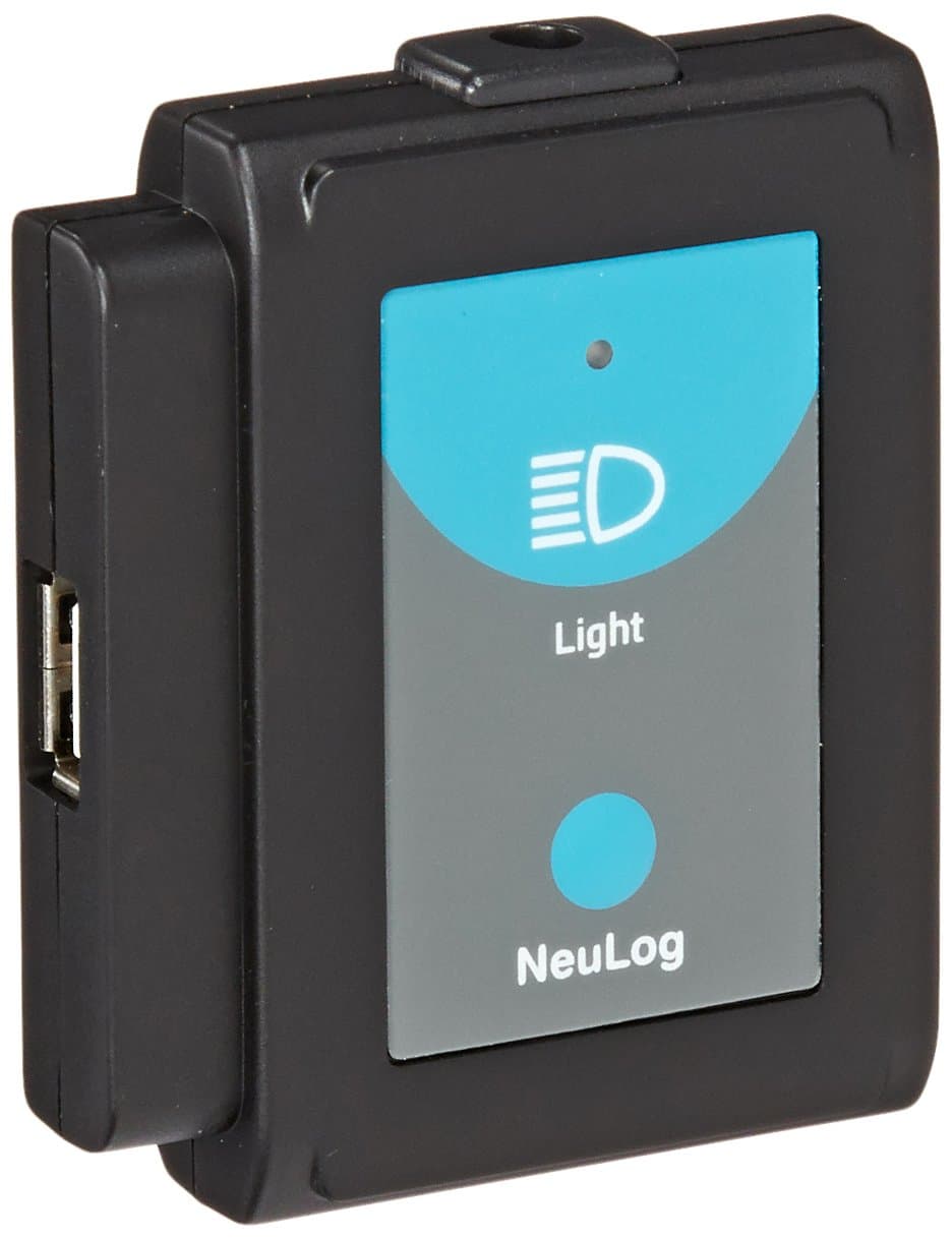 NEULOG Light Logger Sensor | 16 bit ADC Resolution | 3 Operation Modes: 0 to 150,000 lx, 12 bit, 150 lx, 100 Max Sample Rate (S/sec) | Made for Teachers and Students | Suitable for Grade 3 and Higher (Ages 10 to 21)
