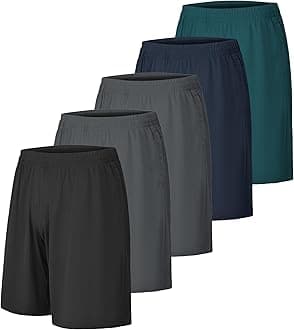 CE' CERDR Mens Athletic Workout Shorts with Pockets and Elastic Waistband Quick Dry Activewear