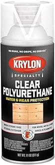 Krylon Clear Aerosol Polyurethane Coating, 11 oz, Gloss Finish