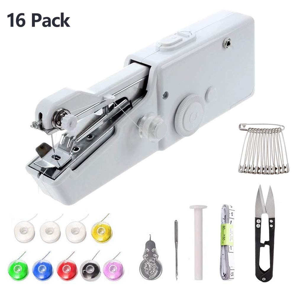 Handheld Sewing Machine Portable Mini Small Sewing Machine Stapler Cordless for Quick Stitch Beginners