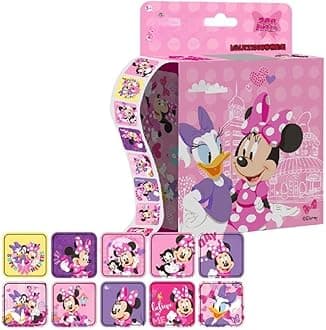 FEIFEI'S BOW 200pcs Kids Toddlers Princess Elsa Mickey Mouse Dinosaur Stickers Party Bag Fillers Boys Girls Teachers as Reward Craft Scrapbooking in Box Gift Set (Minnie)