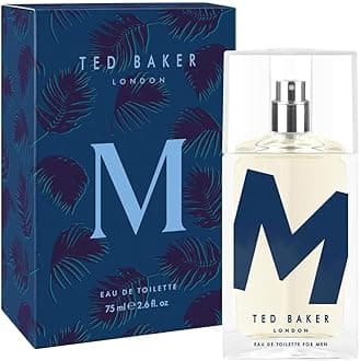 M Eau De Toilette Men's Fragrance Fresh Citrus Spicy Scent with Mandarin, Bergamot, Black Pepper, Amber Vetiver Musk Long Lasting EDT Spray for Men & Teens 2.5 fl oz / 75ml