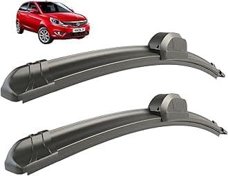 Windshield Car Wiper Blades Compatibility With TATA Bolt (Model : 2013-2018), Bolt Wiper Blades - Set of 2Pc (D-24,P-14)