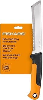 Fiskars 340150-1001 Food Gardening Harvesting Knife, Black/Orange