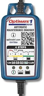 OptiMate 1 Duo 12V Lithium and Lead Acid Motorcycle Automatic Battery Charger Maintainer