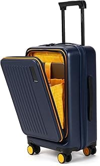 MOKOBARAPolycarbonate The Transit Cabin Pro Luggage Small Cabin Size German Makrolon Poly-Carbonate Hard Sided 8 Hinimoto Wheels Suitcase For Travelling (We Meet Again Sunray), 56 Cm, Blue