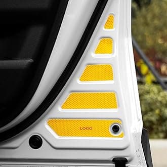 Door Reflective Open Door Warning Sticker for 2024-2025 2026 Toyota Land Cruiser 250 1958 Prado LC250 Night Visibility Car Safety Tips Stickers Interior Supplies Modification Accessories