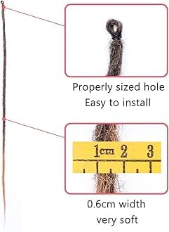 Leeven 20 Strands Thin Dreadlock Extensions 36 Inch Grey Soft Crochet SE Dreads Reggae Style Synthetic Braiding Hair 0.6 cm Width Loc Extensions for Women Men