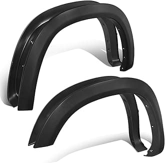 Auto Dynasty Wheel Fender Flares Cover Kit with Mounting Hardware Compatible with Ram 1500 2019-2024, Front & Rear, Driver and Passenger Side, Pack of 4, Bolt-on Factory Style, Matte Textured Black