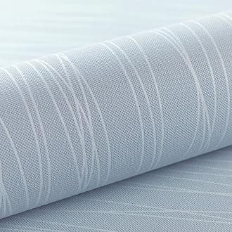 Blue Striped Wallpaper Features Metallic Silver Blue Textured Wallpaper for Living Room Bedroom Kitchen Hallway Front Room,9.5×0.53m Non Woven Fabric Wall Paper