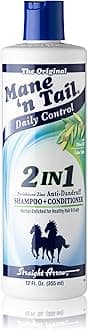 Mane N Tail Daily Control 2 in 1 Anti-Dandruff Shampoo and Conditioner, 12 Ounce