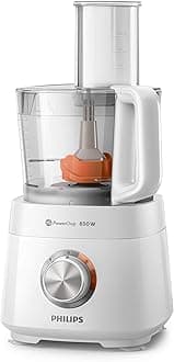 PHILIPS Daily Collection Compact Food Processor HR7520/01, 850W, 30 functions, with Citrus Press & mill. - International Version