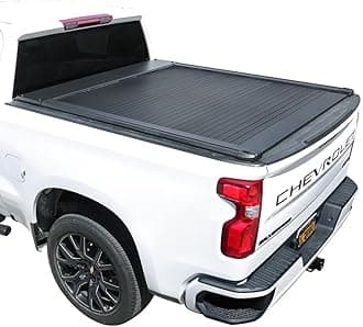 Syneticusa AR Automatic Retractable Truck Bed Cover for Silverado Sierra 1500 2007–2026 | 5’8” 69.9” Bed | Aluminum Hard Tonneau Cover | Easy Installation | Waterproof, Low-Profile