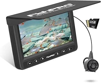 [FishPRO® 2026 Upgrade] Underwater Fishing Camera 4.3''- DVR w/32GB [Proven Since 2017] Ice Fishing Camera 1000 TVL w/ 65ft Magnetic-Spool, IR, USB-C, 5000mAh, Portable Fish Finder for Ice Fishing