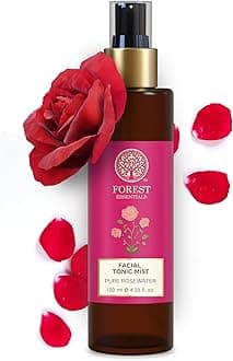 Facial Tonic Mist with Pure Rosewater | Hydrating Steam Distilled Ayurvedic Toner for Fresh, Dewy Skin | Minimises Pores & Refreshes Skin