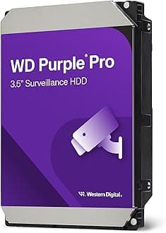 Western Digital 8TB WD Purple Pro Surveillance Internal Hard Drive HDD - SATA 6 Gb/s 256 MB Cache 3.5" - WD8002PURP