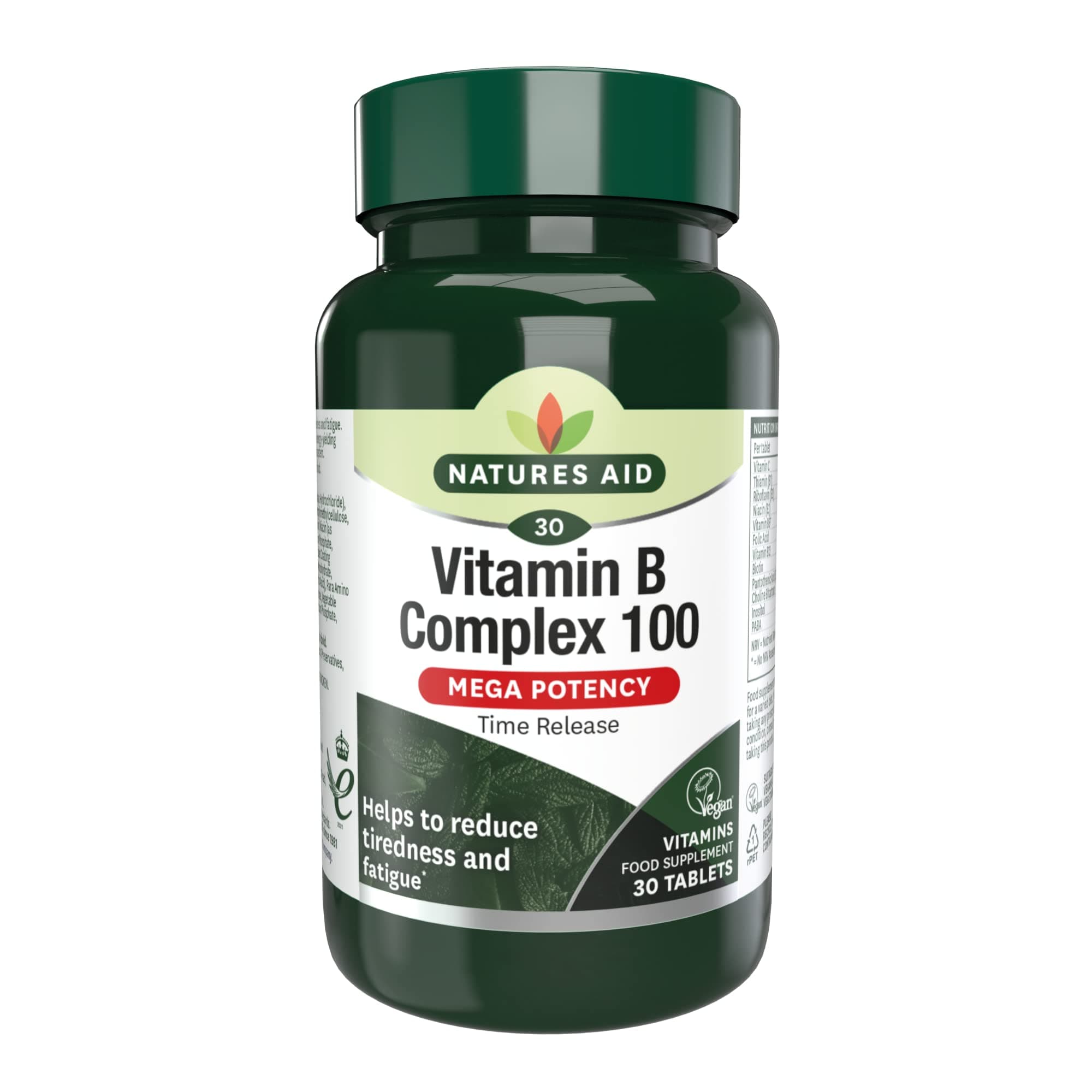 Vitamin B Complex 100mg 30 Tablets