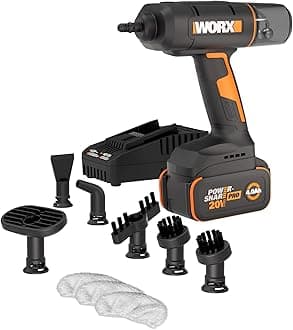 20V SteamStorm Cordless Handheld Steam Cleaner w/Accessories, Steamer for Cleaning 220°F 8-Second Preheat, Lightweight Portable Steamer for Home Car – Battery & Charger Included