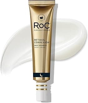 RoC Retinol Correxion Night Cream for Deep Wrinkles, Anti Aging Skincare Treatment Women and Men, 1.0 oz (Packaging May Vary)