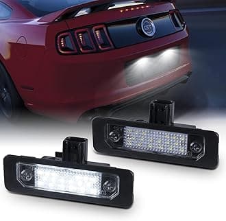 LED License Plate Lights Rear Tag Lamps for 2010-2014 Ford Mustang Fusion Taurus Lincoln MKS MKT