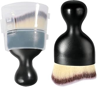 AOCISKA Car Interior Detailing Brush, Soft Bristle Dusting Brush, Tri-Color With Cap