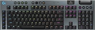 Logitech G915 X Lightspeed Wireless Mechanical Gaming Keyboard, Double-Shot PBT Keycaps, Fully Programmable Keys, RGB Backlit Mac/PC Gaming Keyboards, Aluminum Finish, GL Clicky Switches, Black