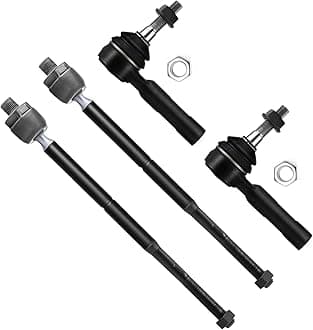 SCITOO 4Pcs Front Suspension Kit - 2 Front Inner 2 Outer Tie Rod End for 2005 2006 2007 2008 2009 2010 Chrysler 300 Dodge Challenger Charger Magnum EV80702 ES3571