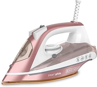 BLACK+DECKER Pearl Iron, IR2398, 50% Smoother Gliding with Pearl-Infused Ceramic Soleplate, Powerful Steam, 8 Foot Cord, Vertical Steam Function