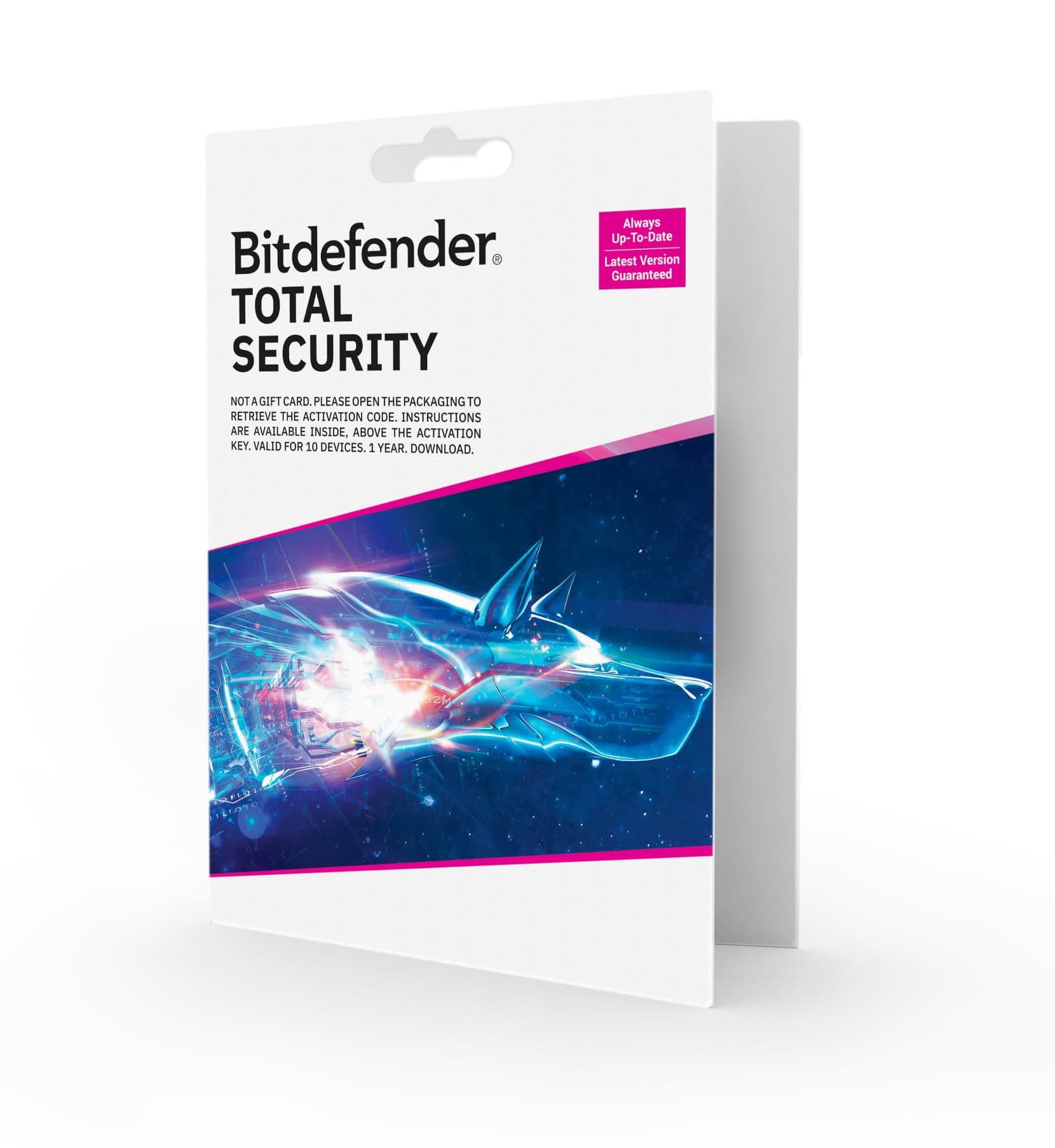 Bitdefender Total Security | 10 Device | 1 year Subscription | PC/Mac/iOS/Android | Activation Code by Post