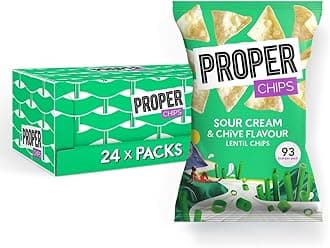 WowboxmeFull Box Properchip Lentil Crisps 24x20g Properchips (Sour Cream & Chive)