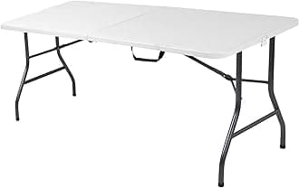 Cosco Deluxe 6 foot x 30 inch Fold-in-Half Blow Molded Folding Table