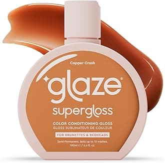 Super Gloss Color Conditioning Gloss – Copper Crush for Natural Strawberry Blonde, Light Brown or Red Hair – Rinse Out Semi-Permanent Hair Gloss that Enhances Color and Boosts Shine & Hydration