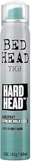 TIGI Bed Head Travel Hairspray Extra Hold Hard Head Hair Care Spray for All Hair Types, 3 oz, Mini Hair Spray