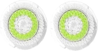 Brush Head Replacements Compatible with Clarisonic Mia 1, Mia 2, Mia Fit, Alpha Fit, Smart Profile Uplift and Alpha Fit Face Cleaning Brush Heads (Green-2Pack)