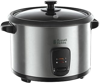 Electric Rice Cooker & Steamer - 1.8L (10 cup) Keep warm function, Removable non stick bowl, Easy to clean, Steamer basket, measuring cup & spoon inc, Energy saving, 700W, 19750