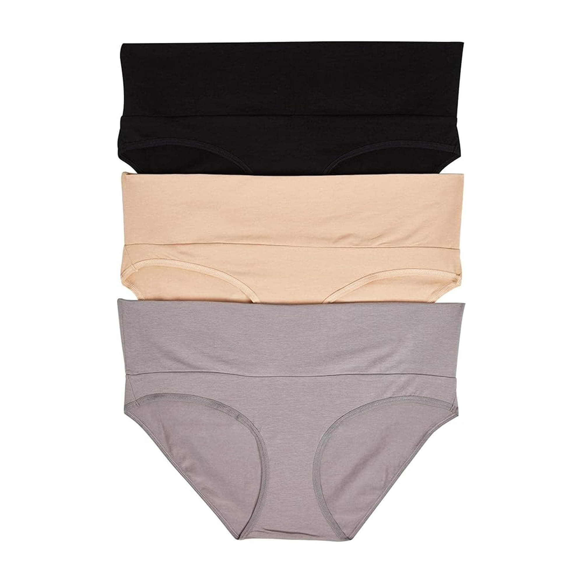 Motherhood Maternity womens Foldover Brief Panty 3-pack
