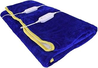 Warmland® BIS Certified ISI Mark Approved Basic Range Single Bed Electric Bed Warmer/Blanket |60 * 60 Inches| Auto Cut Off| Over Heat Protection| 5 Year Replacement Warranty|