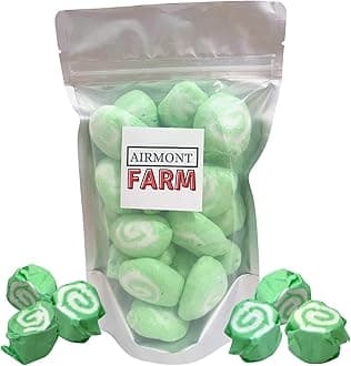 Freeze-Dried Candy Salt Water Taffy 2 oz - Cut To Bite Sized Pieces - Ships In Box - Deliciously Crunchy, Intense Flavor, Lightweight Snack (Key Lime)