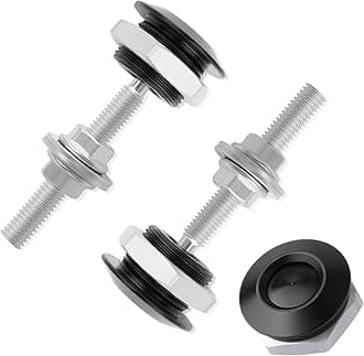 2Packs Hood Pins Kit for Car,Aluminum Alloy Bumper Quick Release Lock Latch Clips for Hood Protection,Diameter 1.01 inch Quick Release Bumper Clips Car Accessories for Cars Vans RVs (Black)