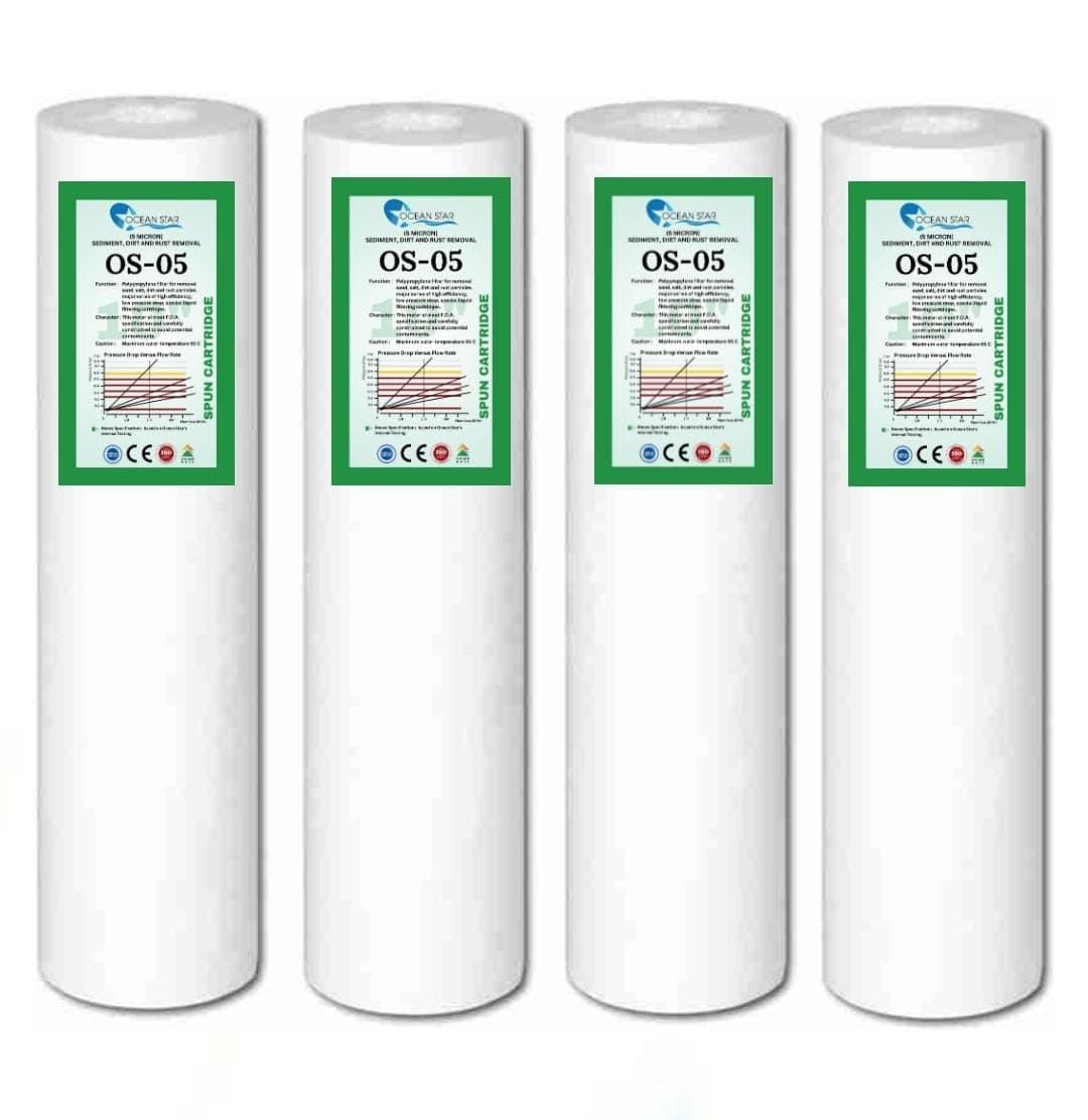 Ocean Star PP Spun Filter | Pre Filter | Outer Filter Candle | 5 Micron | Candle | 10 Inch for All Type RO Water Purifier (4)